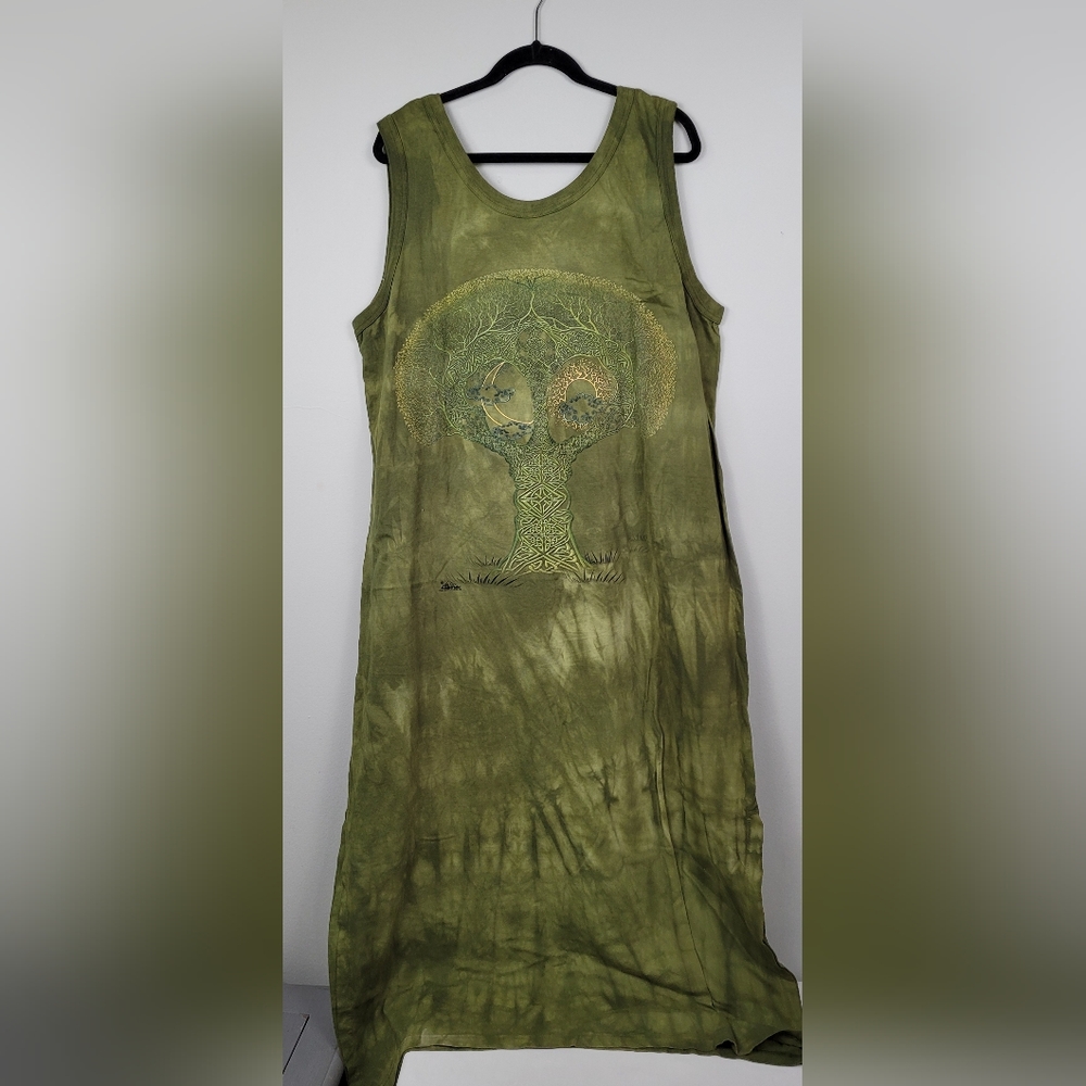 Vintage Y2K The Mountain tie dyed Treebof Life plus size dress